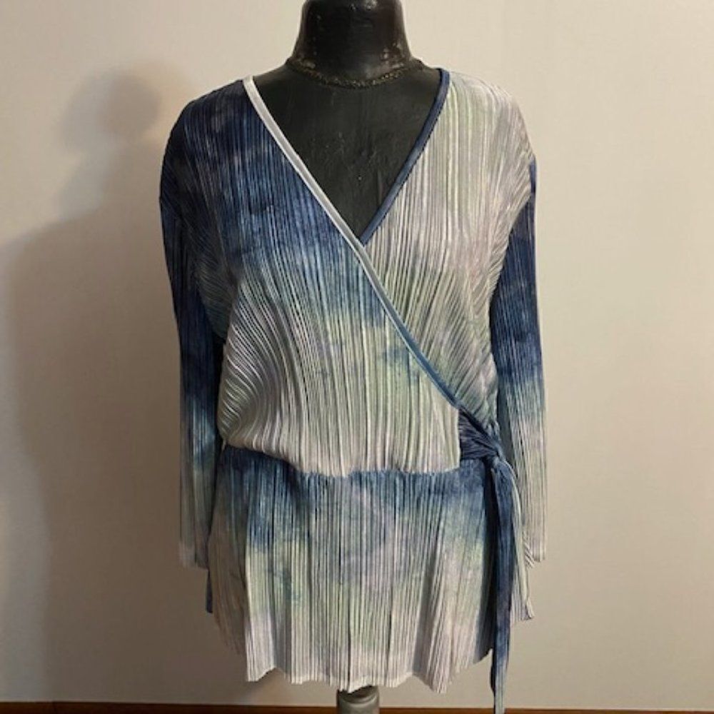 Est. 1946 Spring Awake tie dye wrap tunic, size XL